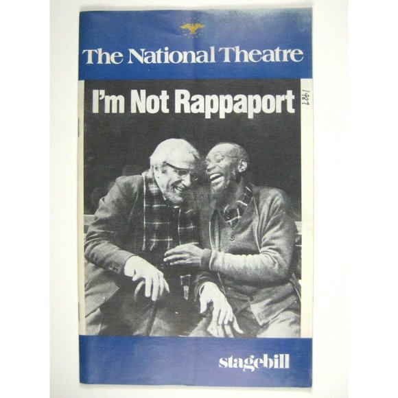 I'm Not Rappaport Stagebill 1987 National Theatre Judd Hirsch Cleavon Little - Picture 1 of 7